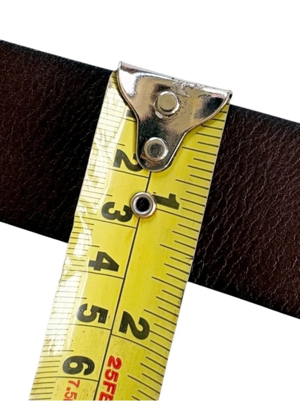 EUC Fossil Leather Rhinestone Buckle Belt Brown Size Small Brown